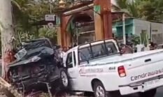 Hindari Motor dari Arah Berlawanan, Fortuner Tabrak Pikap KDMP di Blitar