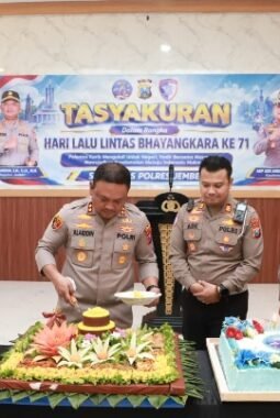 Hari Lalu Lintas Bhayangkara ke -71, Polres Jember Perkuat Sinergi dan Transformasi Pelayanan Prima